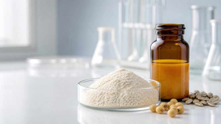 Soybean and sunflower phosphatidylserine powder with 20% liquid PS oil suspension