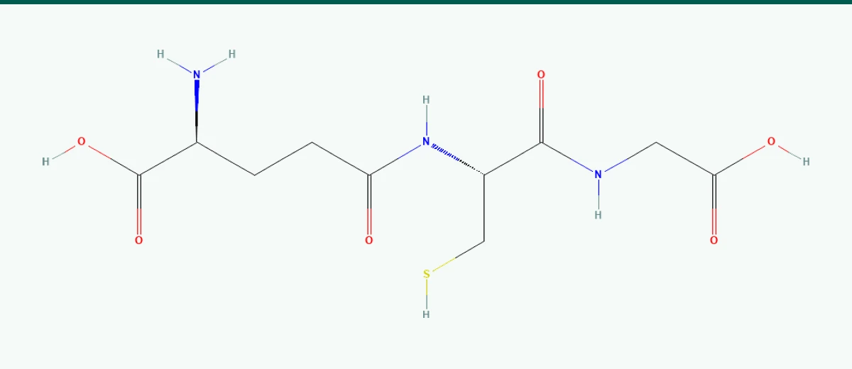 Verified chemical structure of reduced L-glutathione